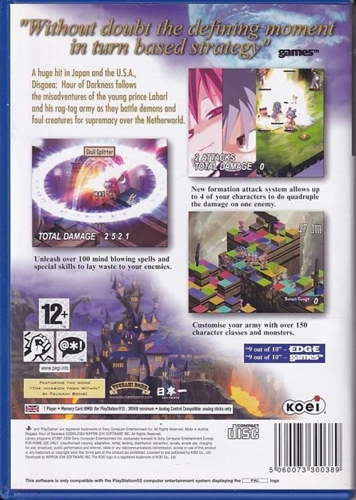 Disgaea Hour of Darkness - PS2 (B Grade) (Genbrug)